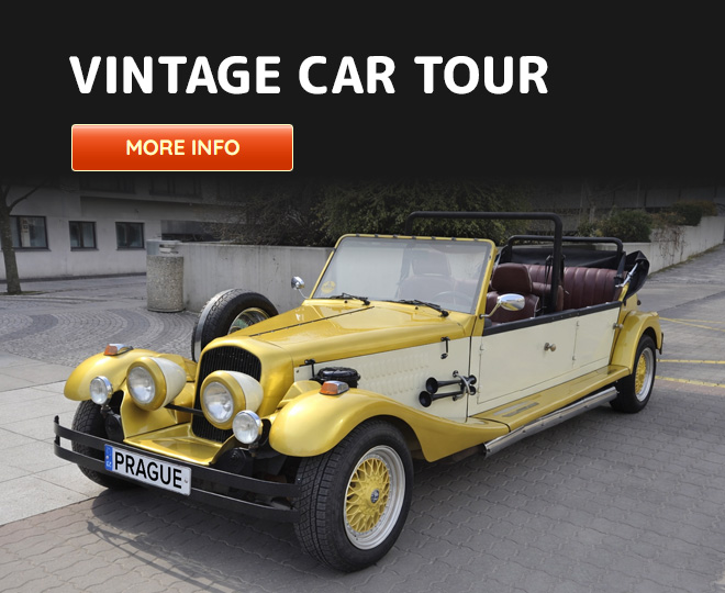 Prague sightseeing in a private vintage cabriolet